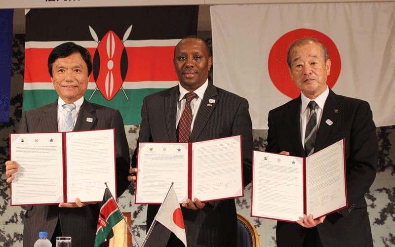 Kirimi Peter Kaberia in a diplomatic engagement
