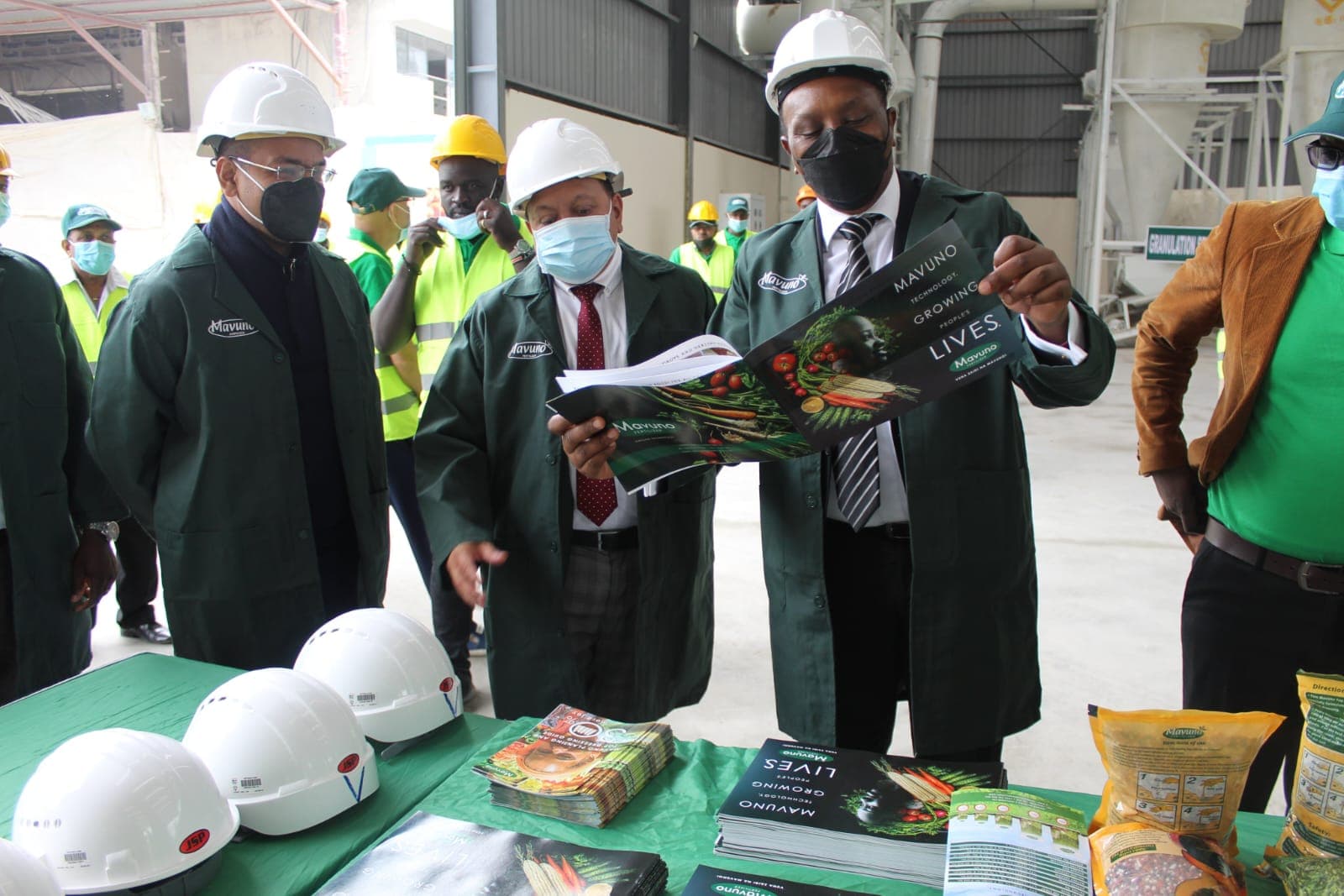 Kirimi Peter Kaberia during an industrial visit